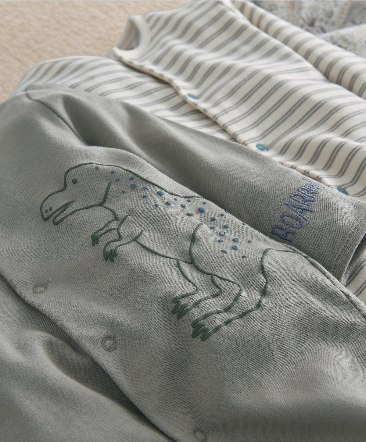 Born to Roar Sleepsuits (Pack of 3)