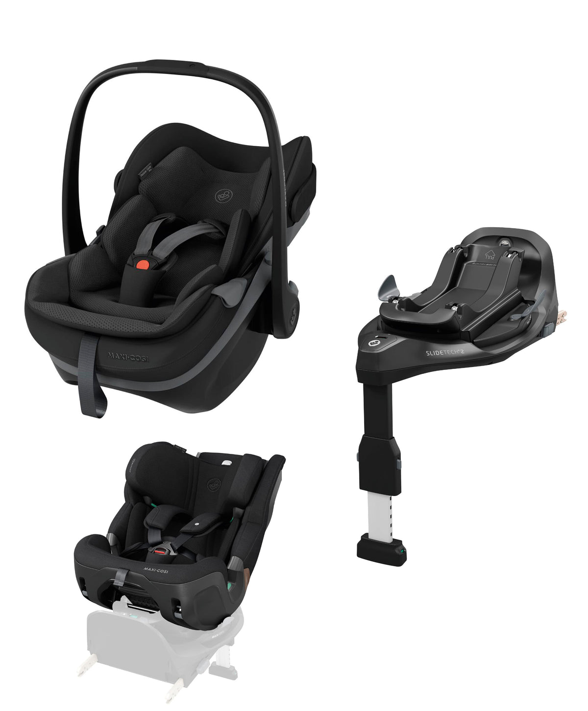 Maxi-Cosi Pebble Slide Pro & Pearl XL Slide Pro Car Seat bundle