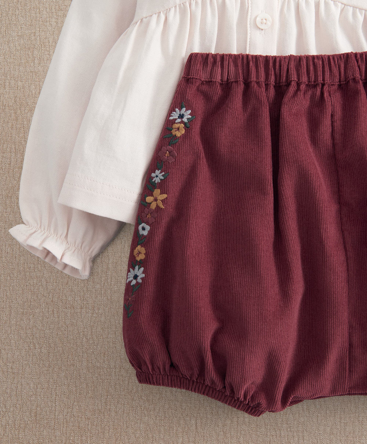 Corduroy Bloomer & Top Set