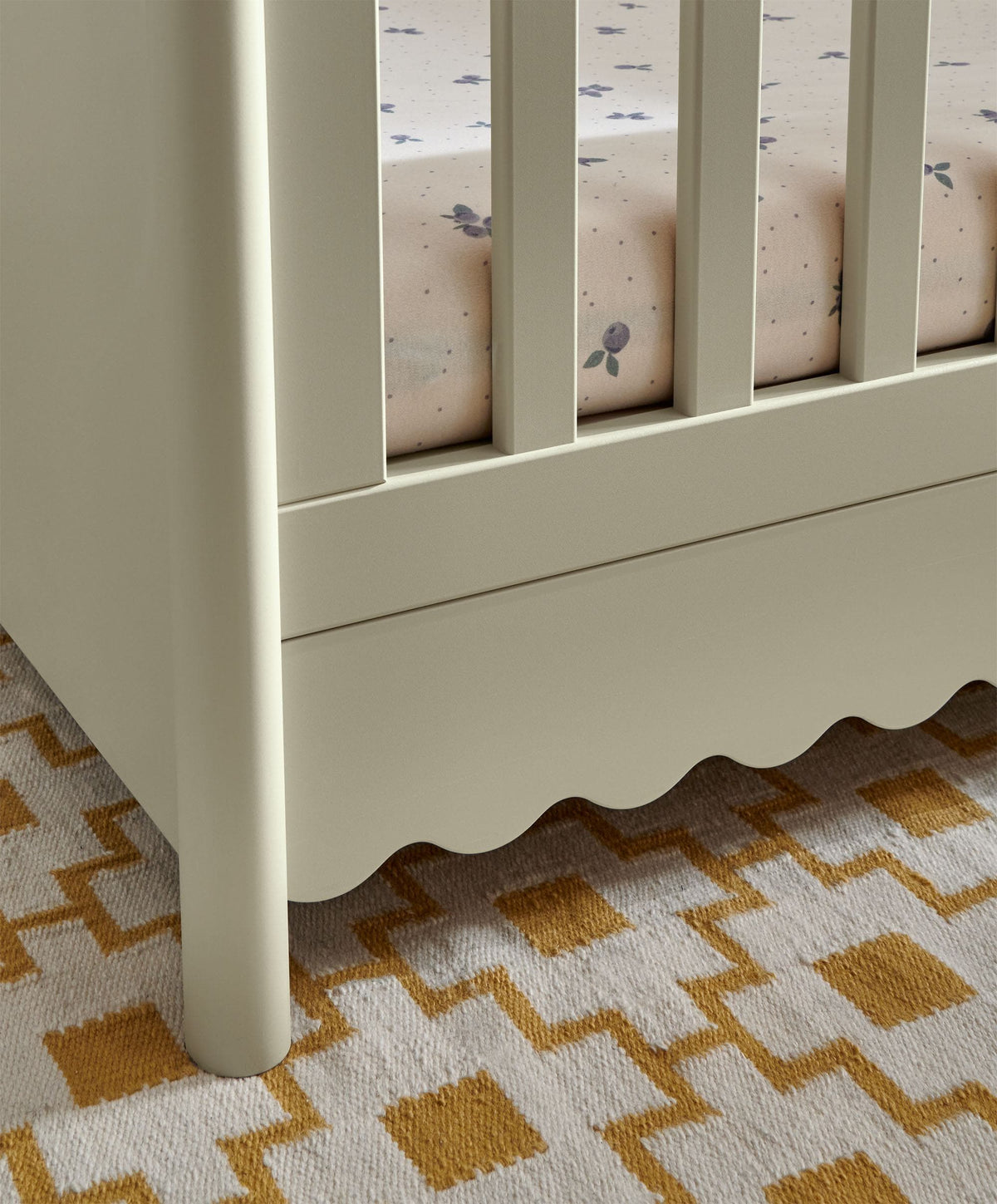 Eryn Cotbed with Signature Airflow Pocket Spring Cotbed Mattress - Willow Green