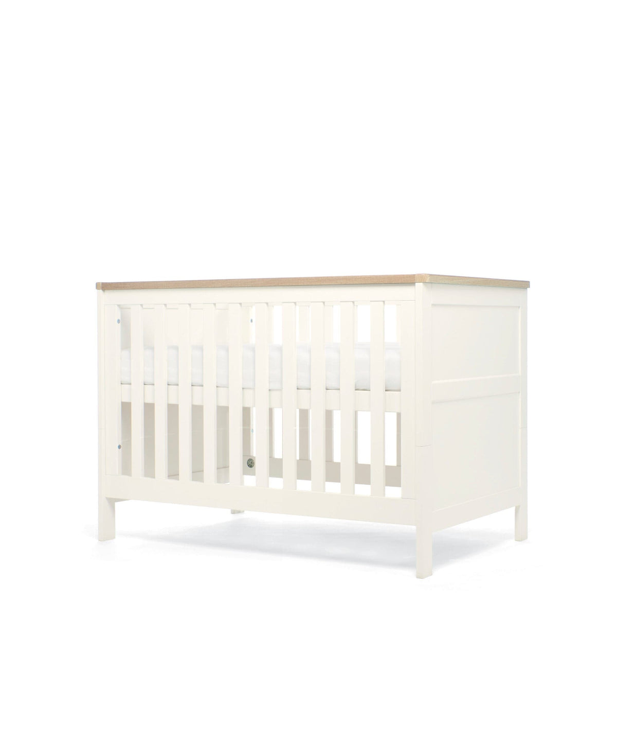 Wedmore 3 Piece Small Cotbed Range with Premium Dual Core Mattress - White/Oak