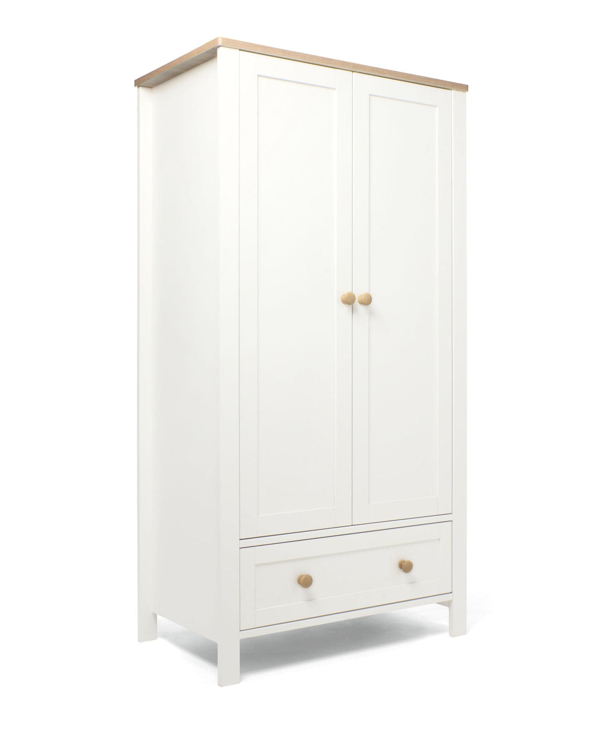 Wedmore 3 Piece Small Cotbed Range with Premium Dual Core Mattress - White/Oak