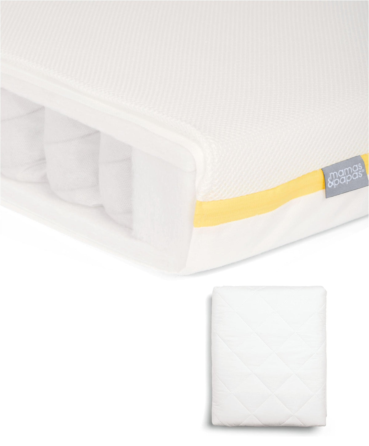 Signature Airflow Pocket Spring Cotbed Mattress & Anti-Allergy Quilted Mattress Protector Bundle