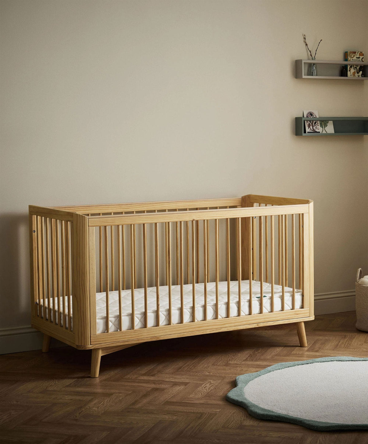 The Little Green Sheep Natural Sprung Cot Bed Mattress