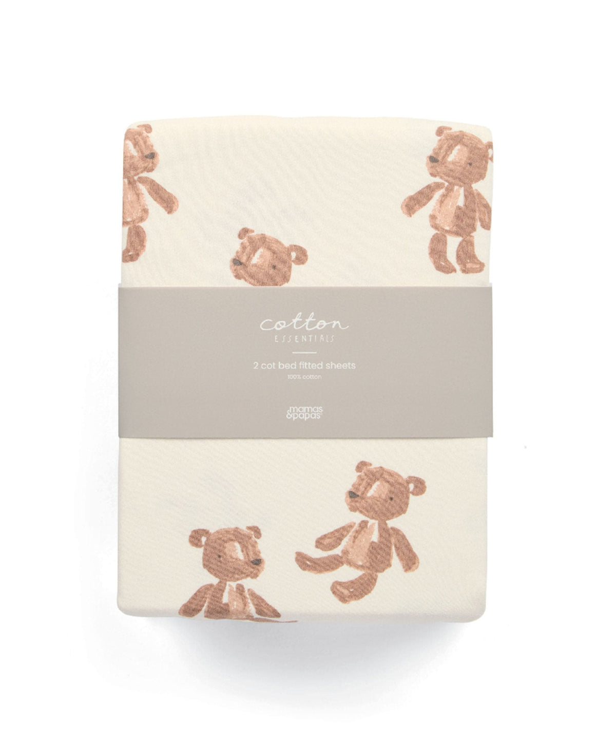 Cotbed Fitted Sheets (2 Pack) - Bear