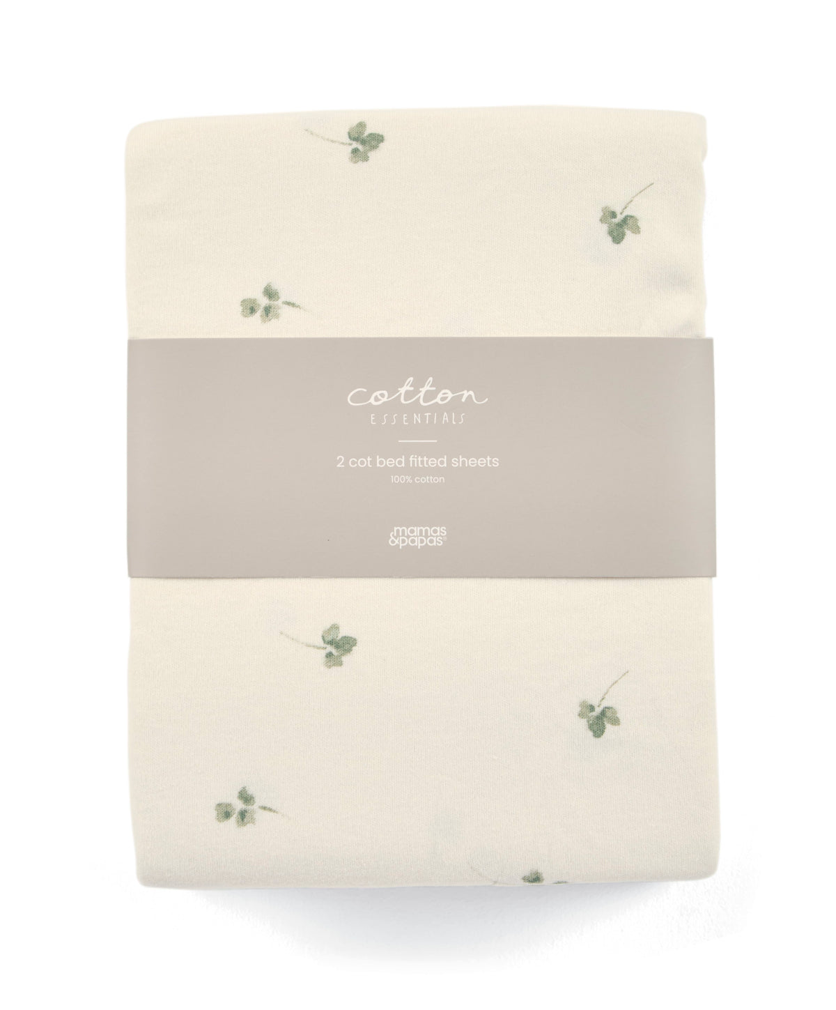 Cotbed Fitted Sheets (Pack of 2) - Acorn/Clover