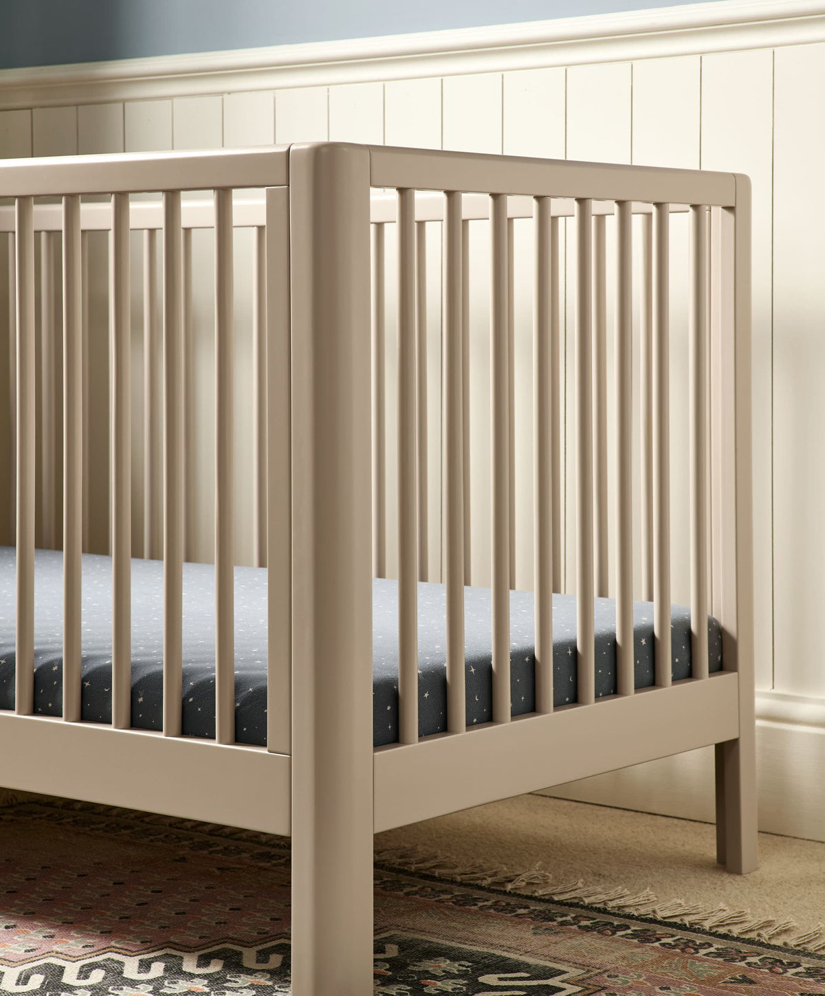Arbor Cotbed & Signature Airflow Fibre Cotbed Mattress Bundle - Cashmere