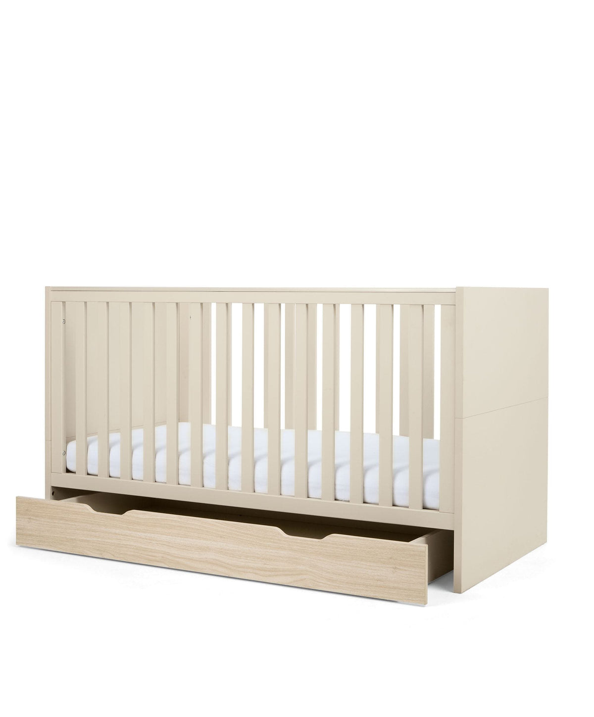 Riga Cotbed & Signature Airflow Fibre Cotbed Mattress - Cashmere