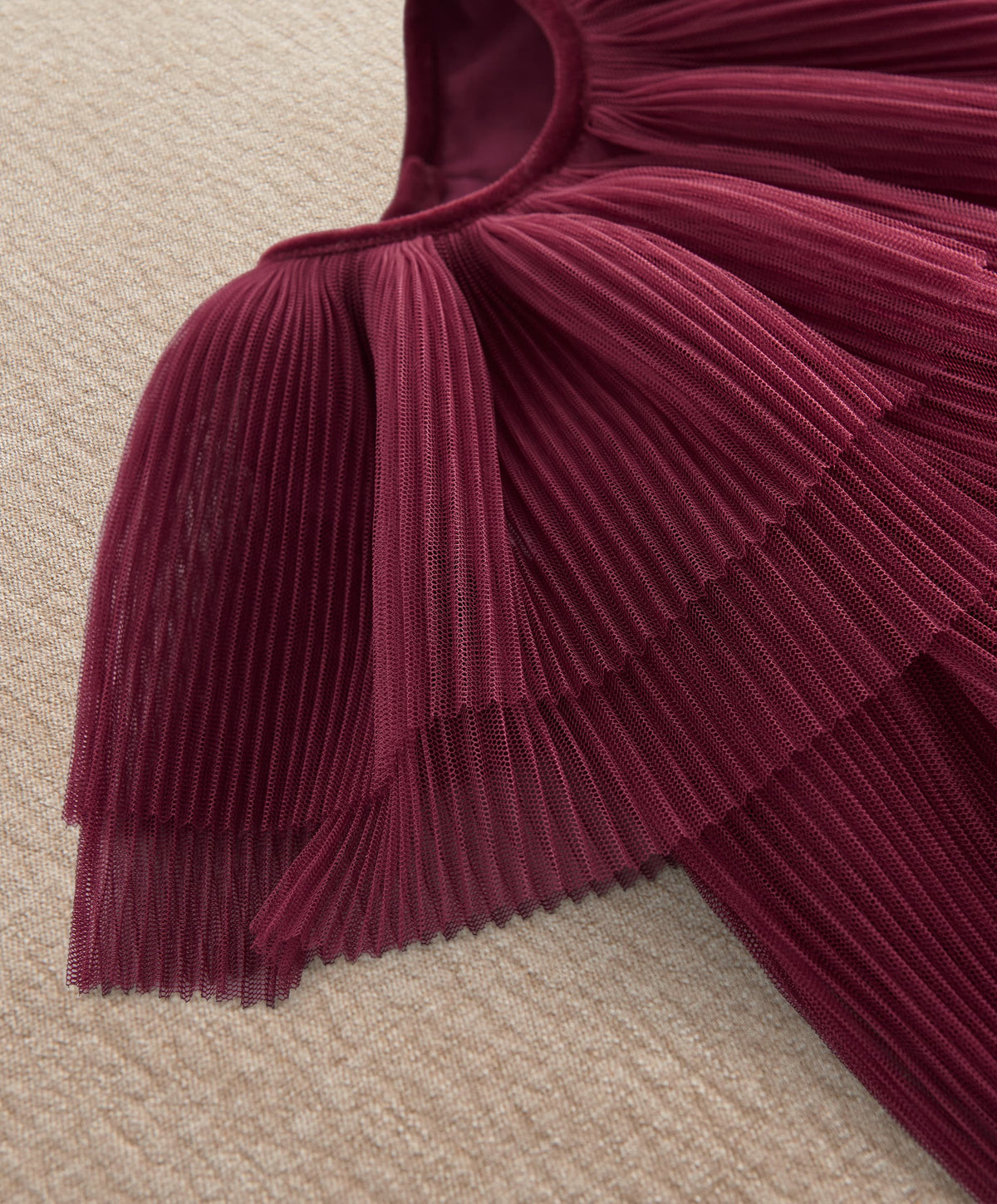 Pleated Cape Dress