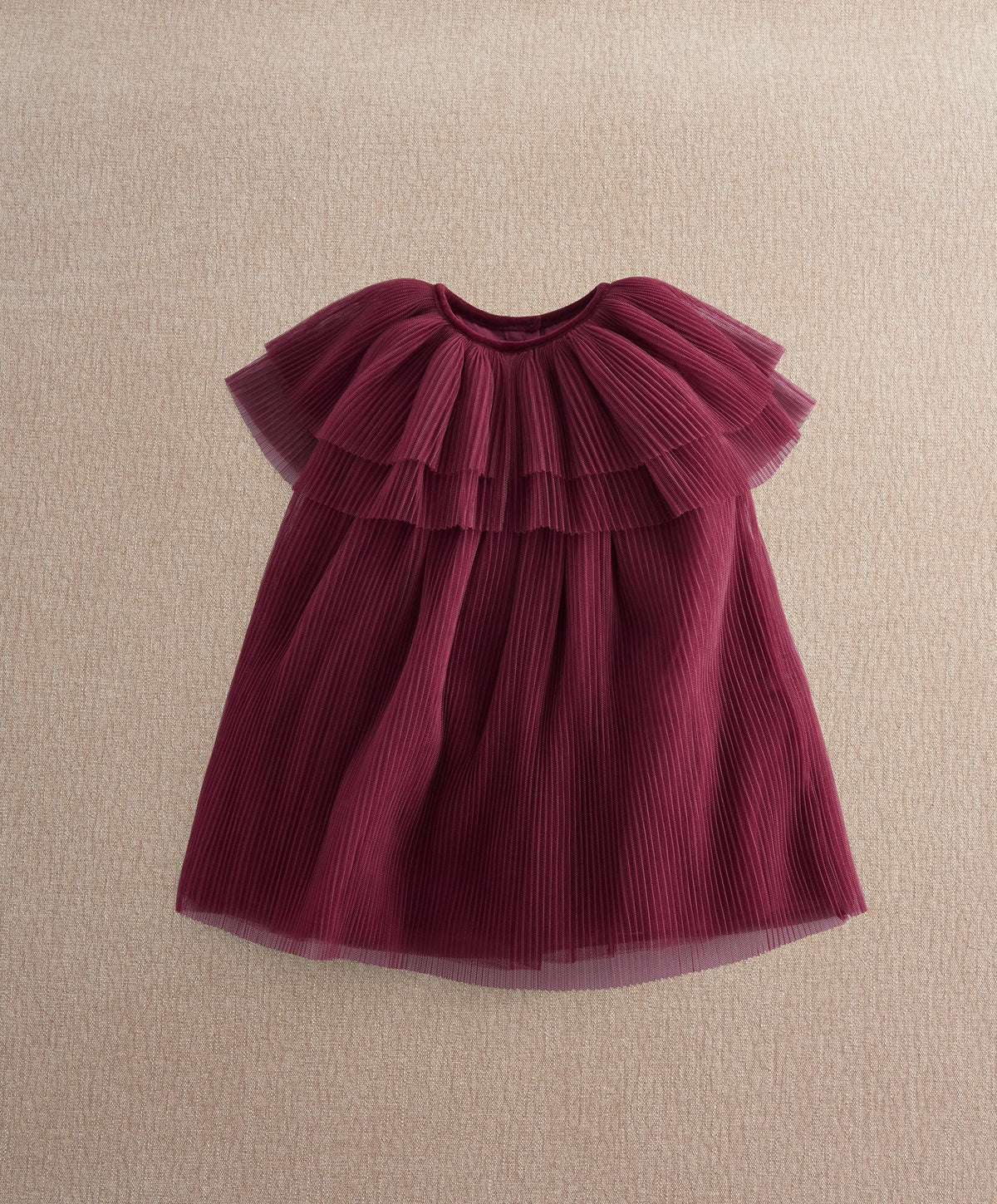 Pleated Cape Dress
