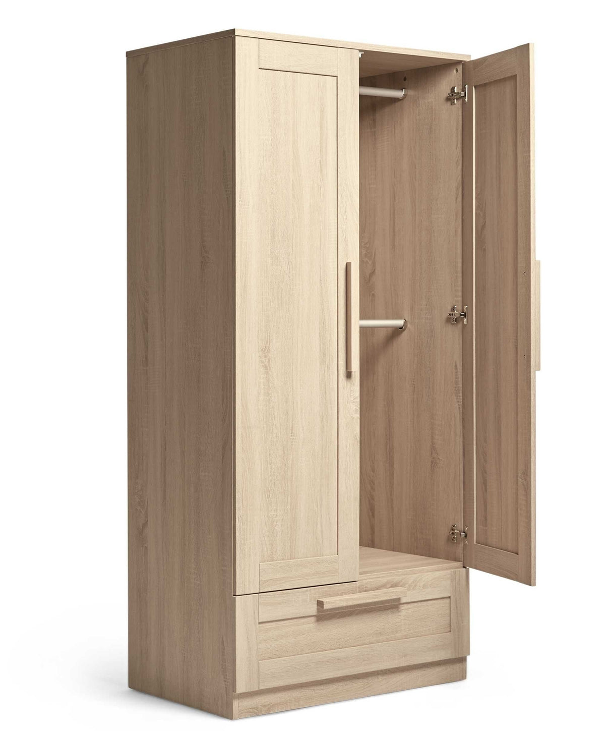 Atlas Nursery Bundle with Lua Bedside Crib (6 Piece) – Light Oak