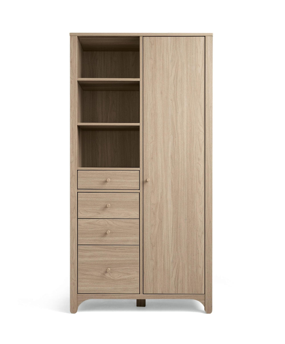 Barton 3 Piece Cotbed Range with Dresser Changer & Wardrobe - Oak