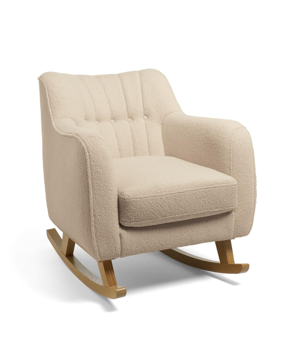 Hilston Nursing Chair & Footsool Set - Oatmeal Boucle