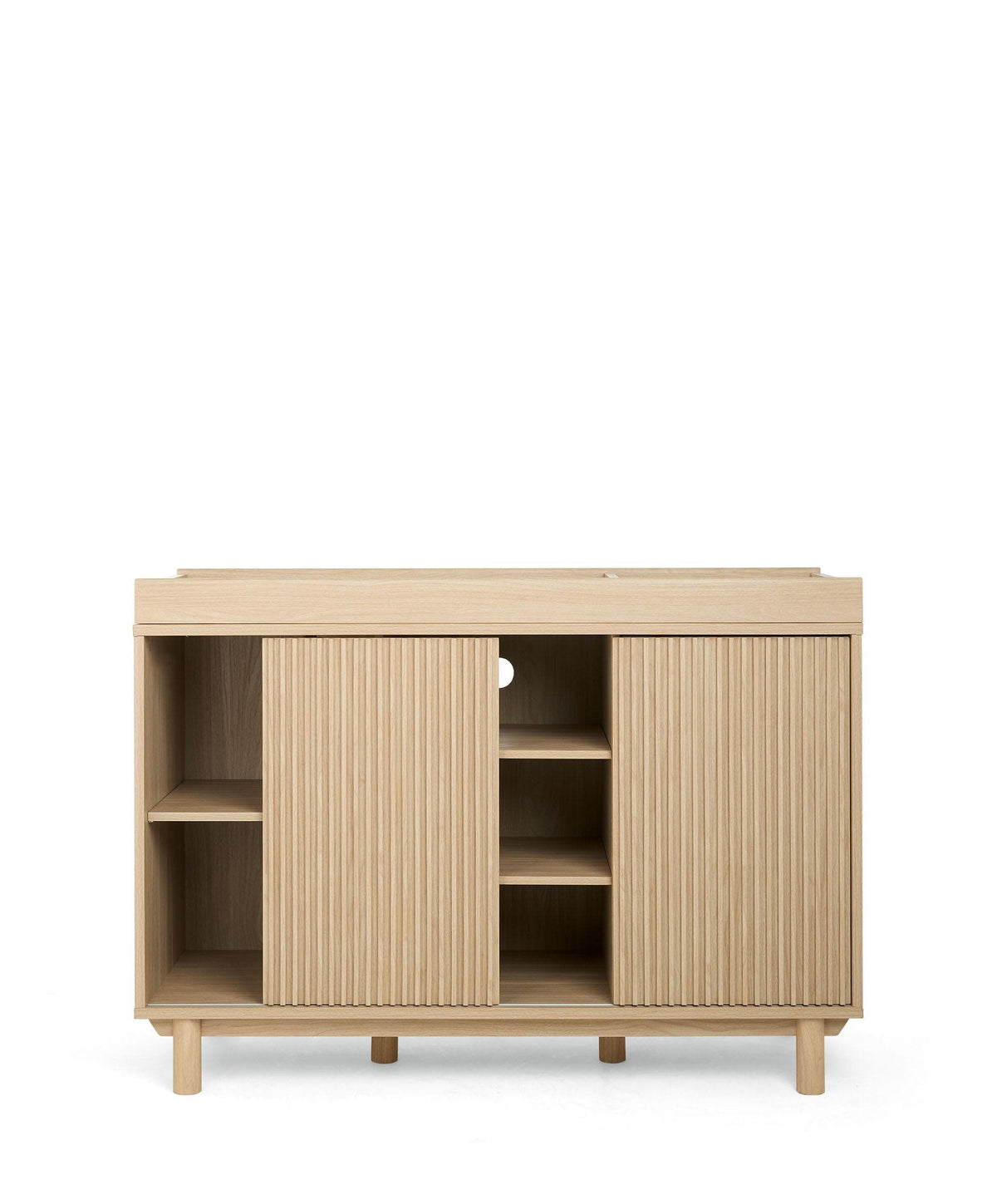 Oska 2 Piece Cotbed Set With Wide Dresser Changer - Oak