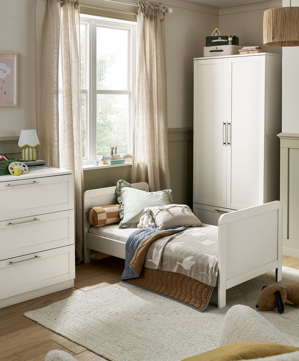 Walton 3 Piece Range with Dresser Changer & Wardrobe - White