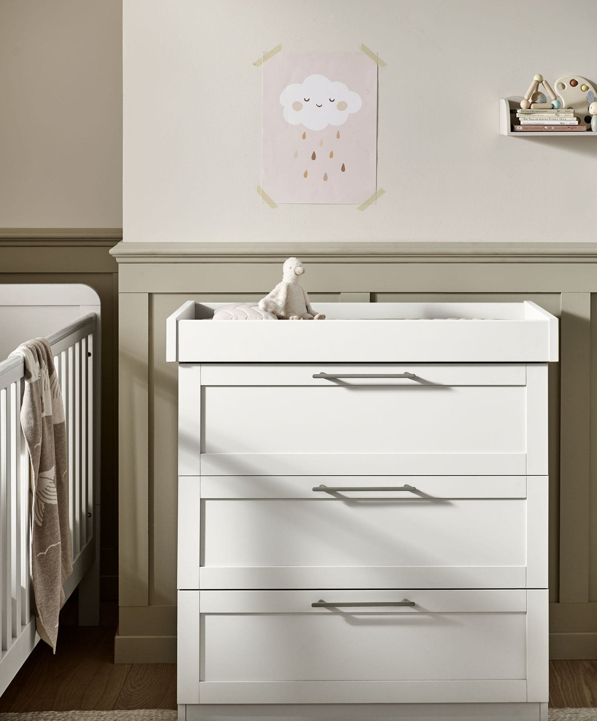 Walton 3 Piece Range with Dresser Changer & Wardrobe - White