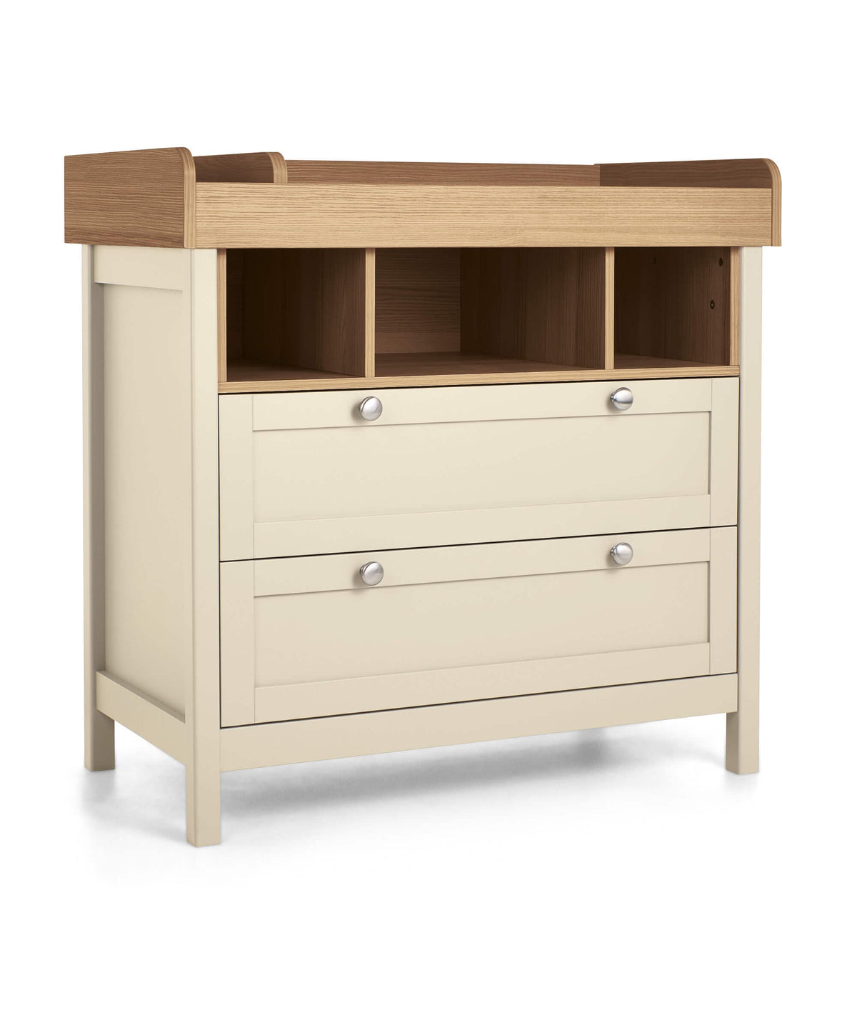 Harwell Nursery Bundle with Lua 2 Bedside Crib (6 Piece) – Sand/Cashmere