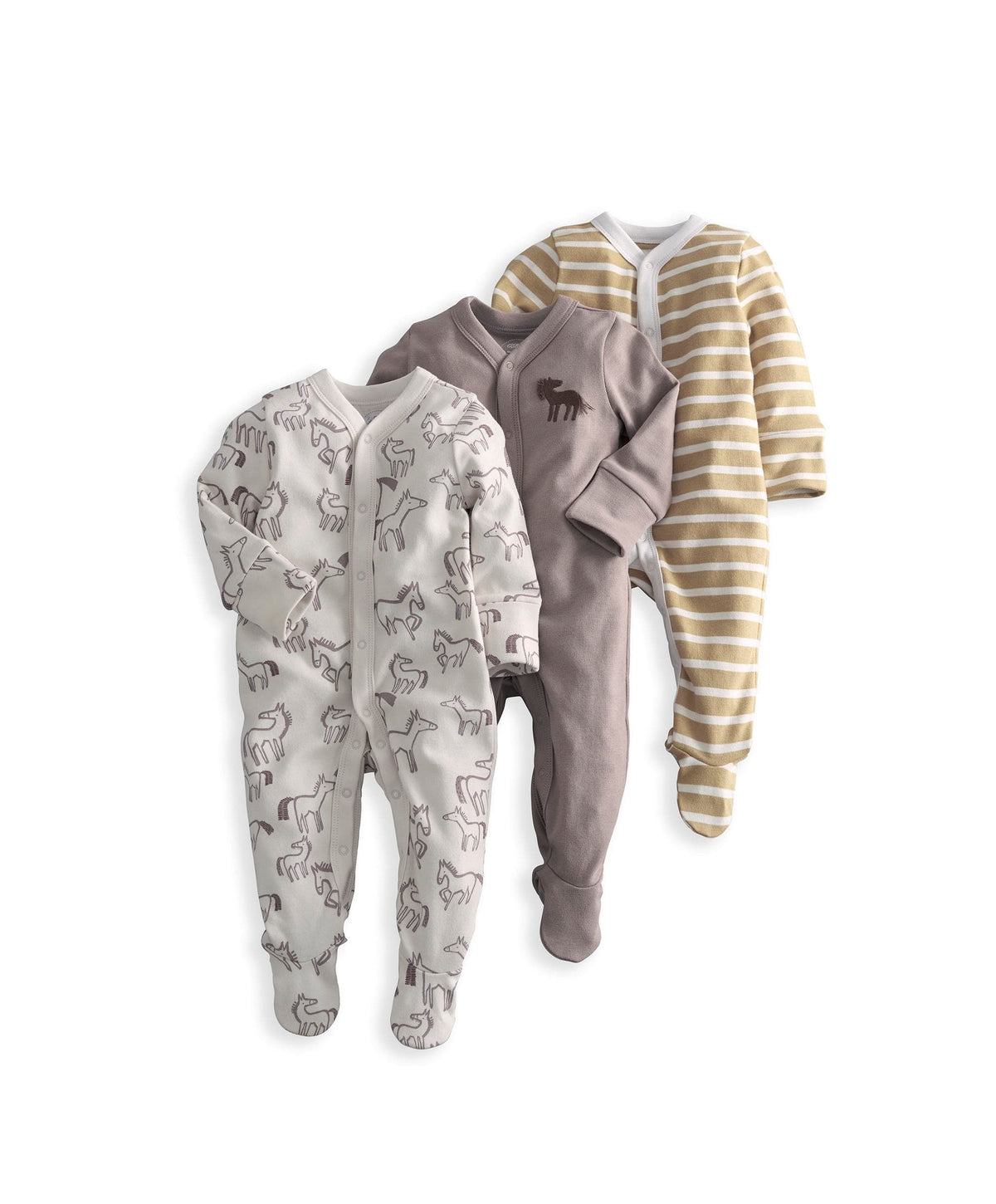 Hobby Horse Sleepsuits (Pack of 3)