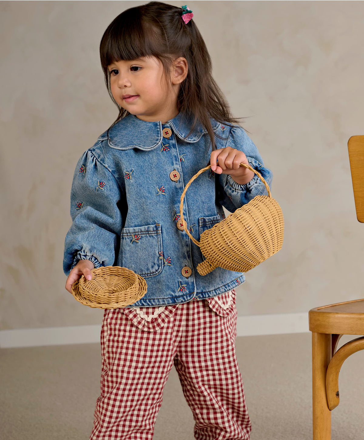 Berry Denim Jacket