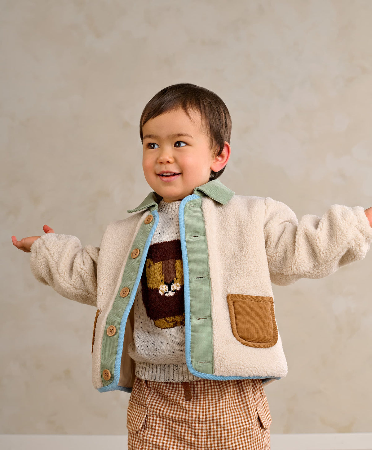 Borg Jacket - Cream