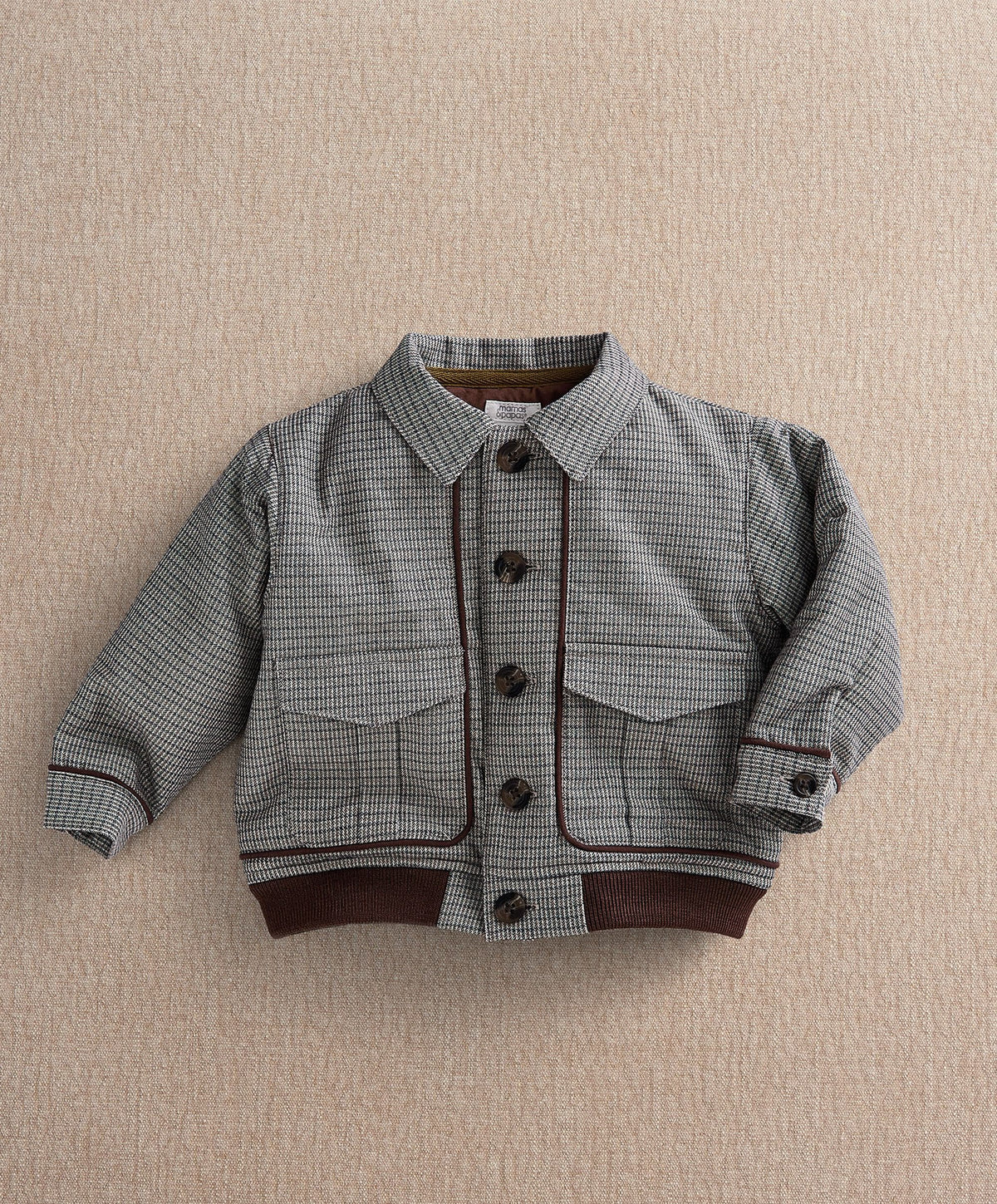 Houndstooth Bomber Jacket