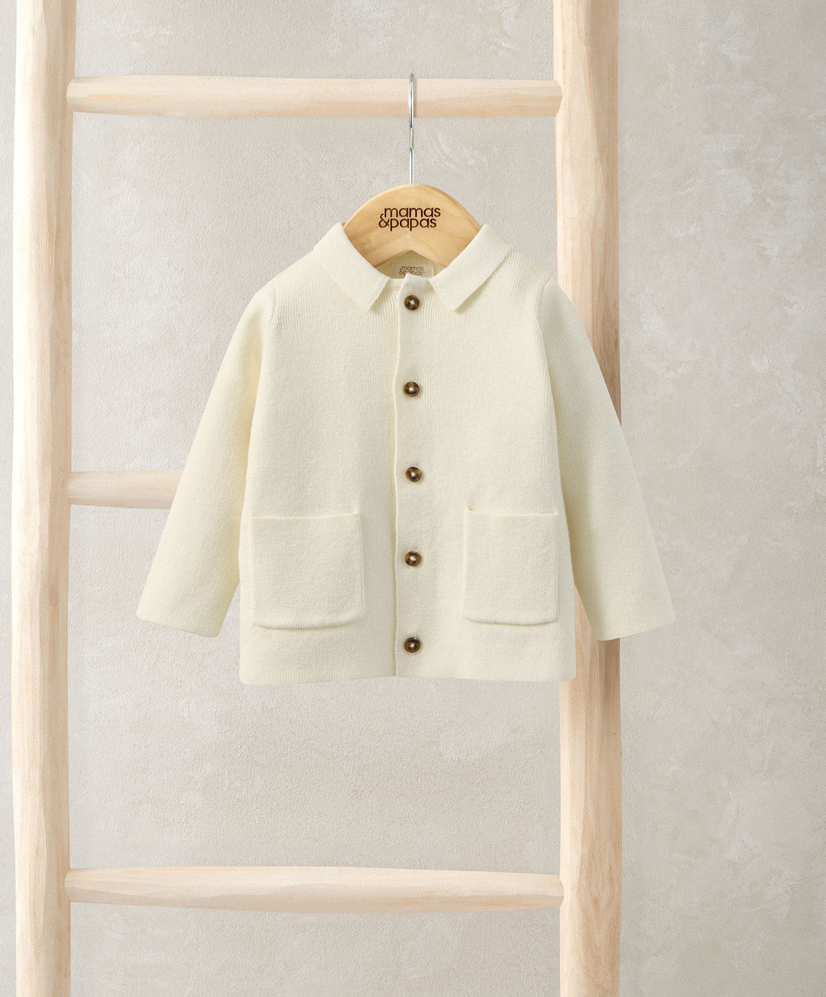 Collared Knitted Cardigan