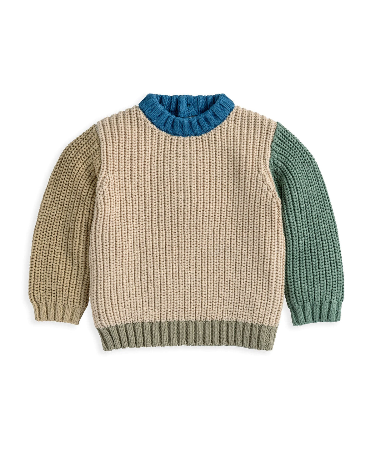 Knitted Colour Block Jumper