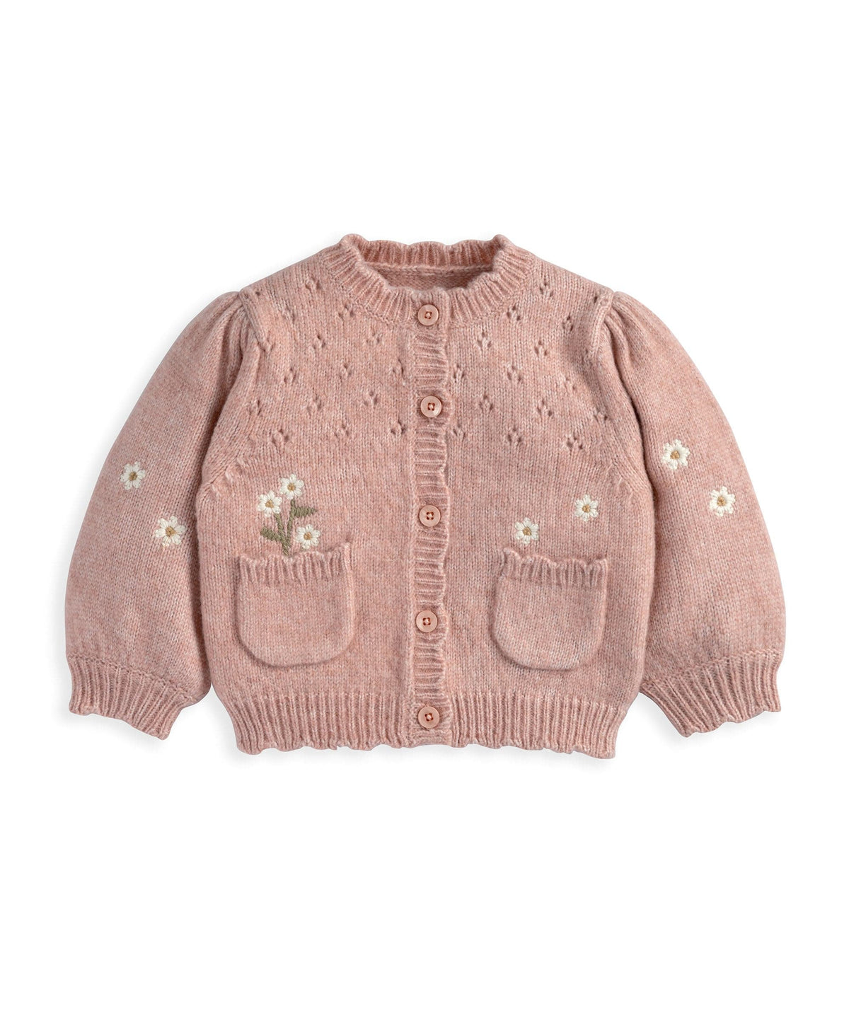 Pink Daisy Cardigan
