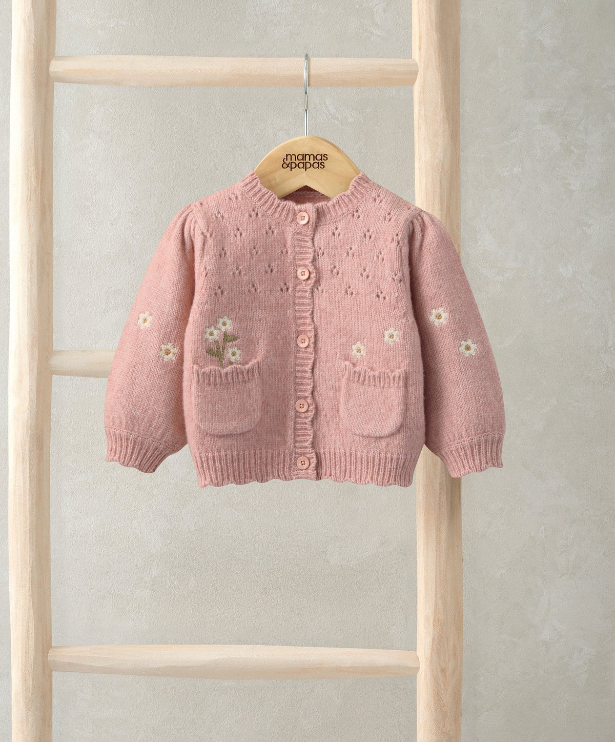 Pink Daisy Cardigan