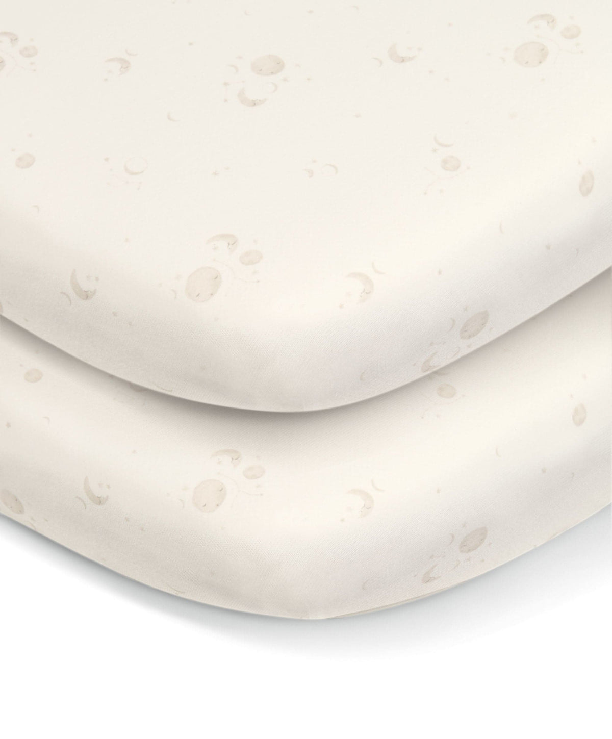 Lua Bedside Crib with Sheet & Mattress Protector Bundle - Sage/Cosmic Sky