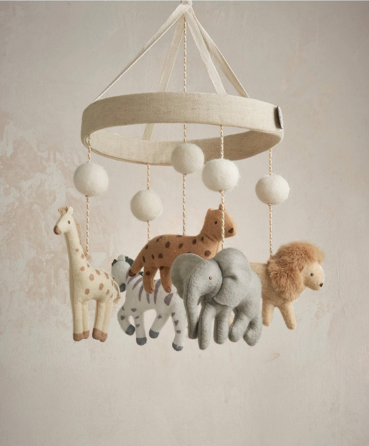 Nursery Bundle With Cot Mobile & Quilt (5 piece) - Born to be Wild