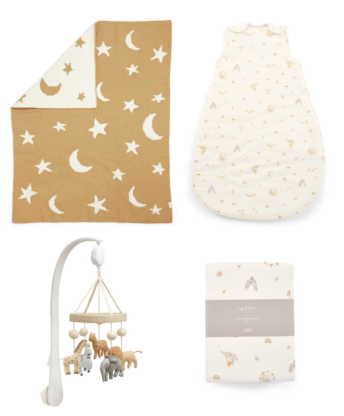 Nursery Bundle With Dreampod Sleep Bag & Cot Mobile (4 Piece) - Magic
