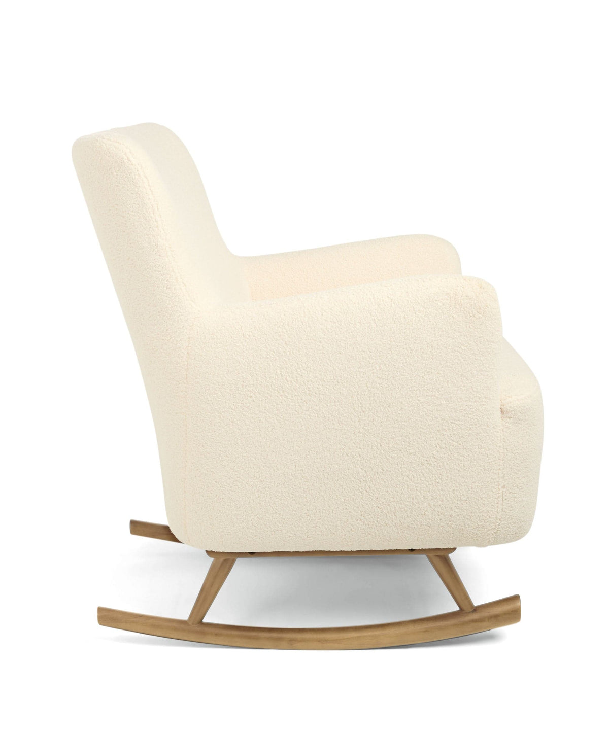 Elwood Nursing Chair & Stool - Off White Boucle