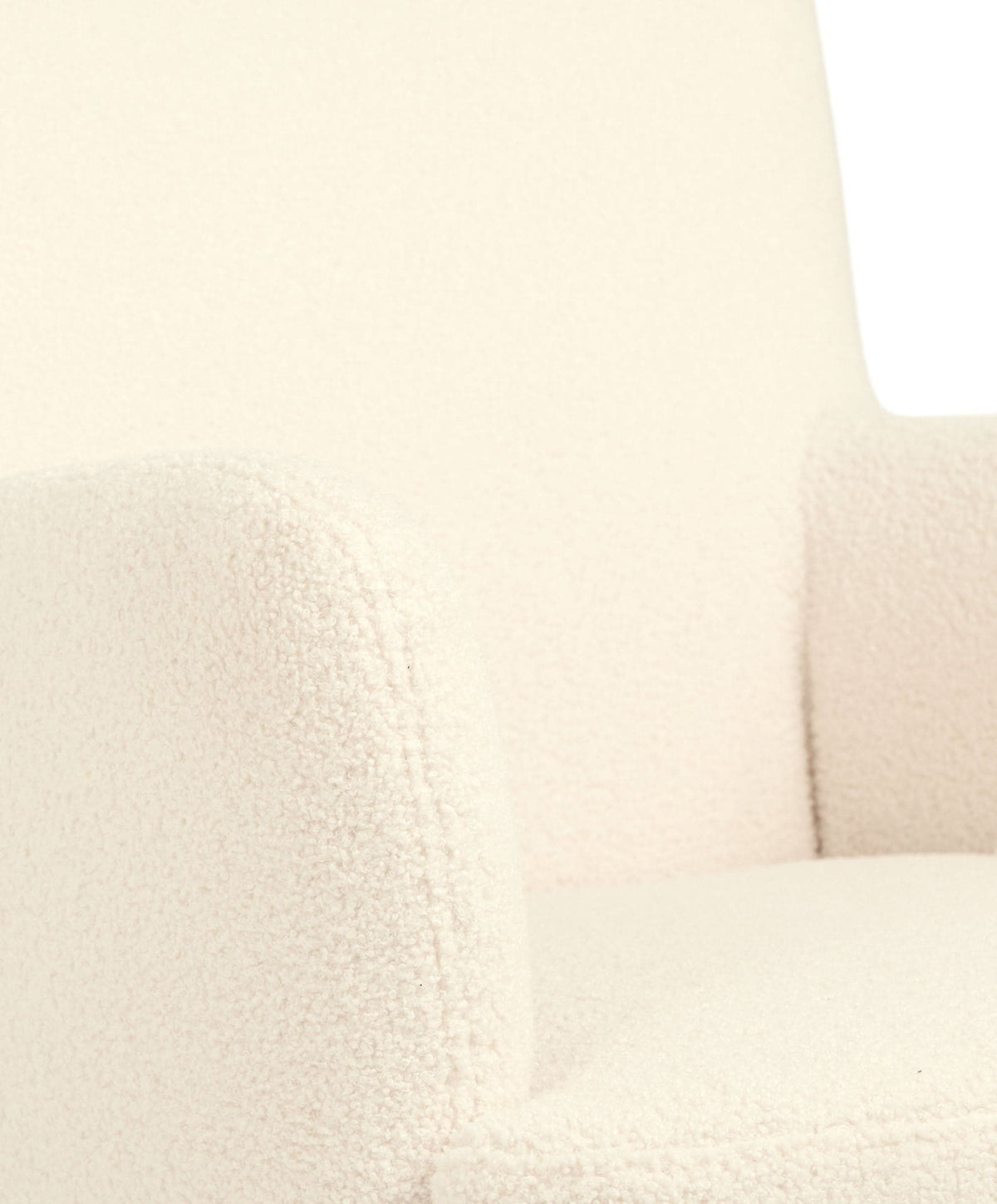 Elwood Nursing Chair & Stool - Off White Boucle