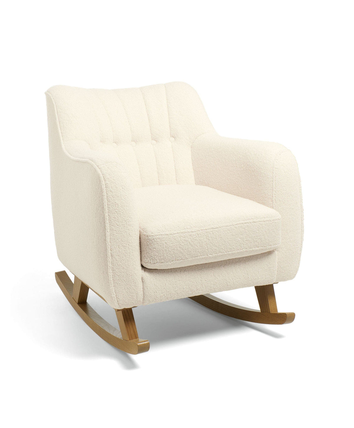 Hilston Nursing Chair & Footstool Set - Off White Boucle
