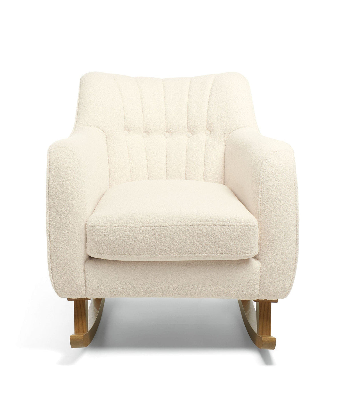 Hilston Nursing Chair & Footstool Set - Off White Boucle