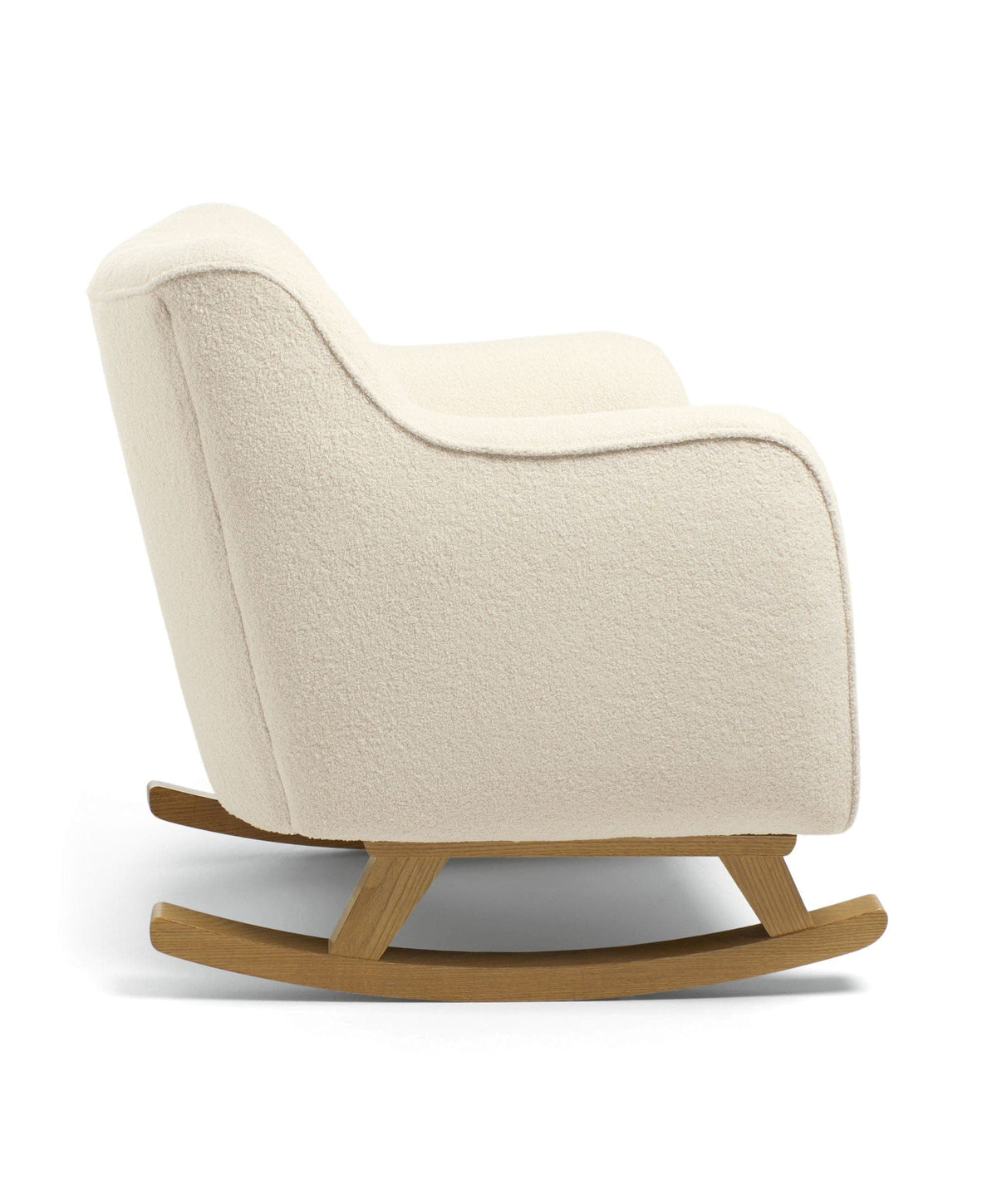 Hilston Nursing Chair & Footstool Set - Off White Boucle