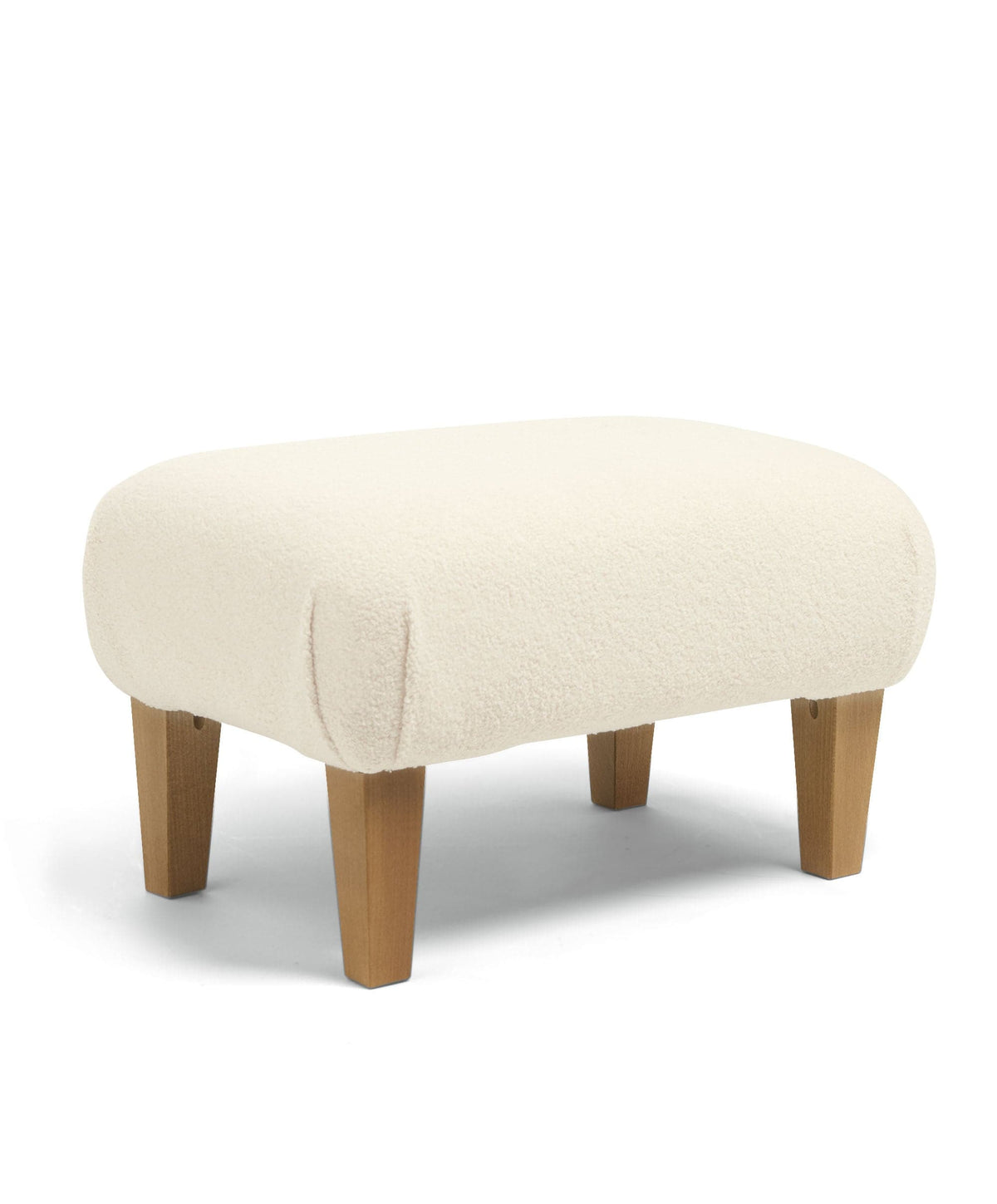 Hilston Nursing Chair & Footstool Set - Off White Boucle