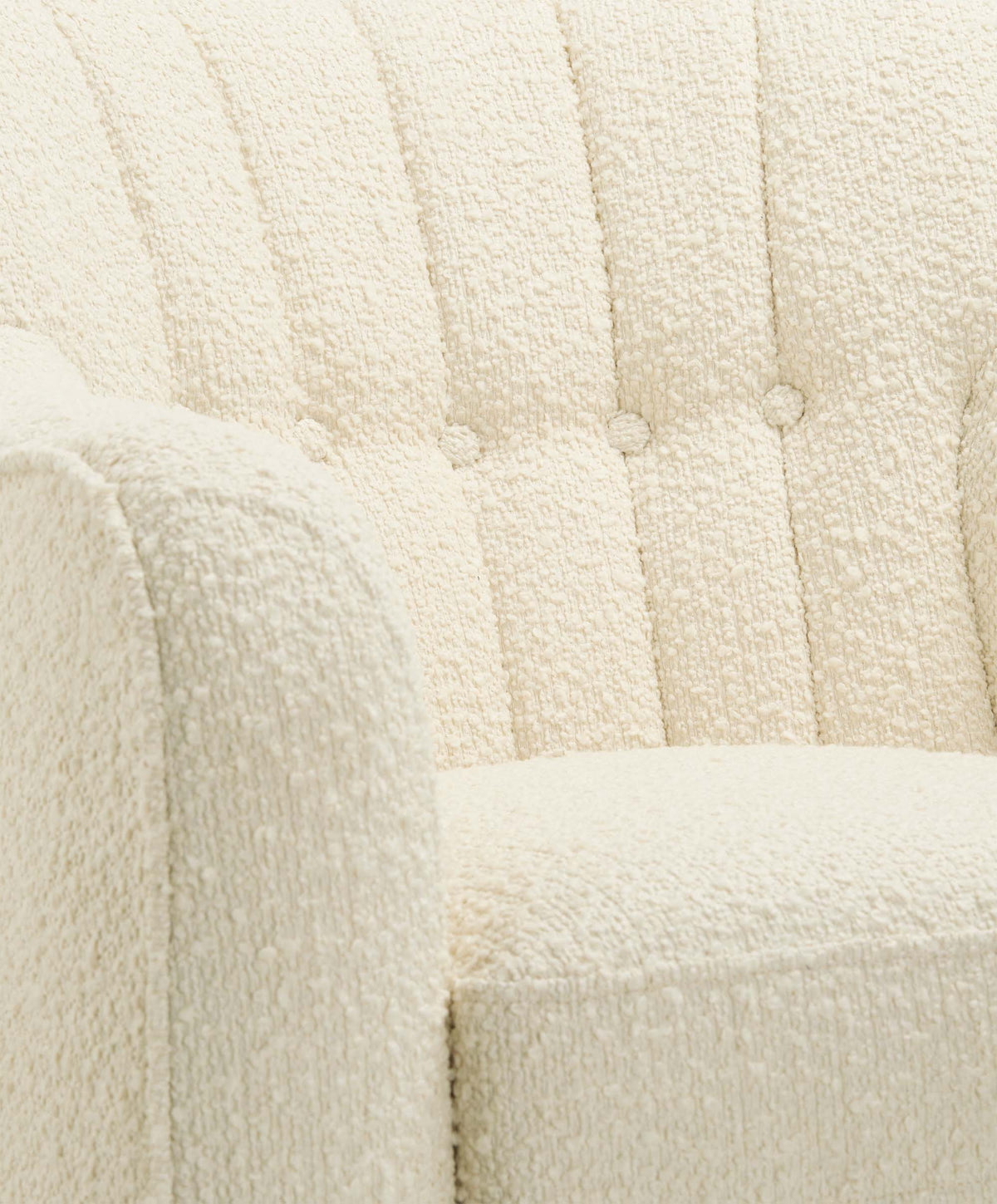 Hilston Nursing Chair - Oyster Chenille Boucle