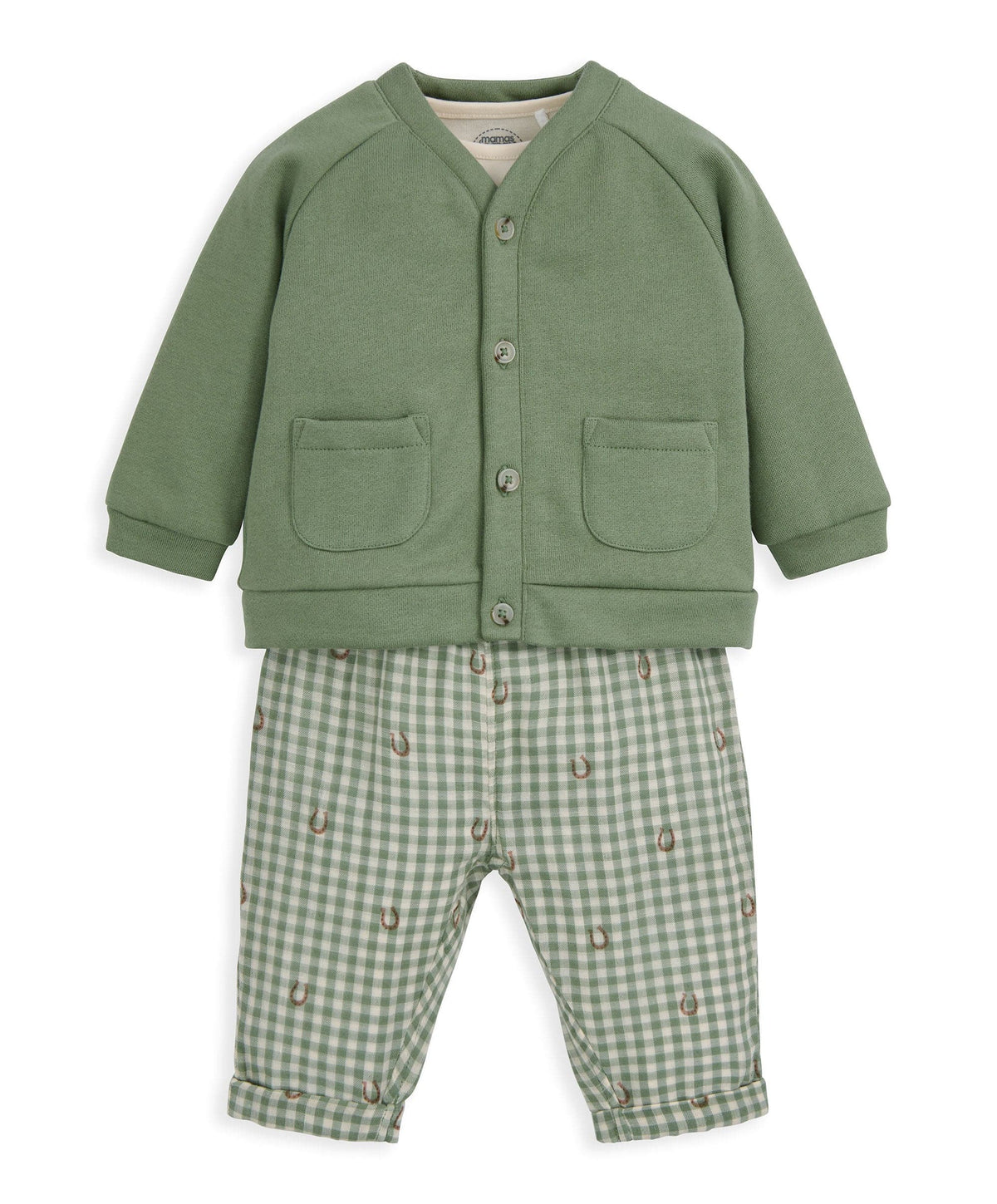 Gingham Jacket, Trousers & Bodysuit Set