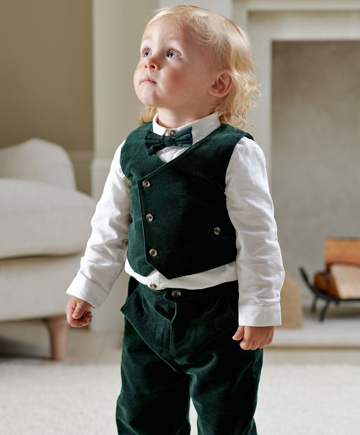 Green Velvet Suit ( Pack of 4)