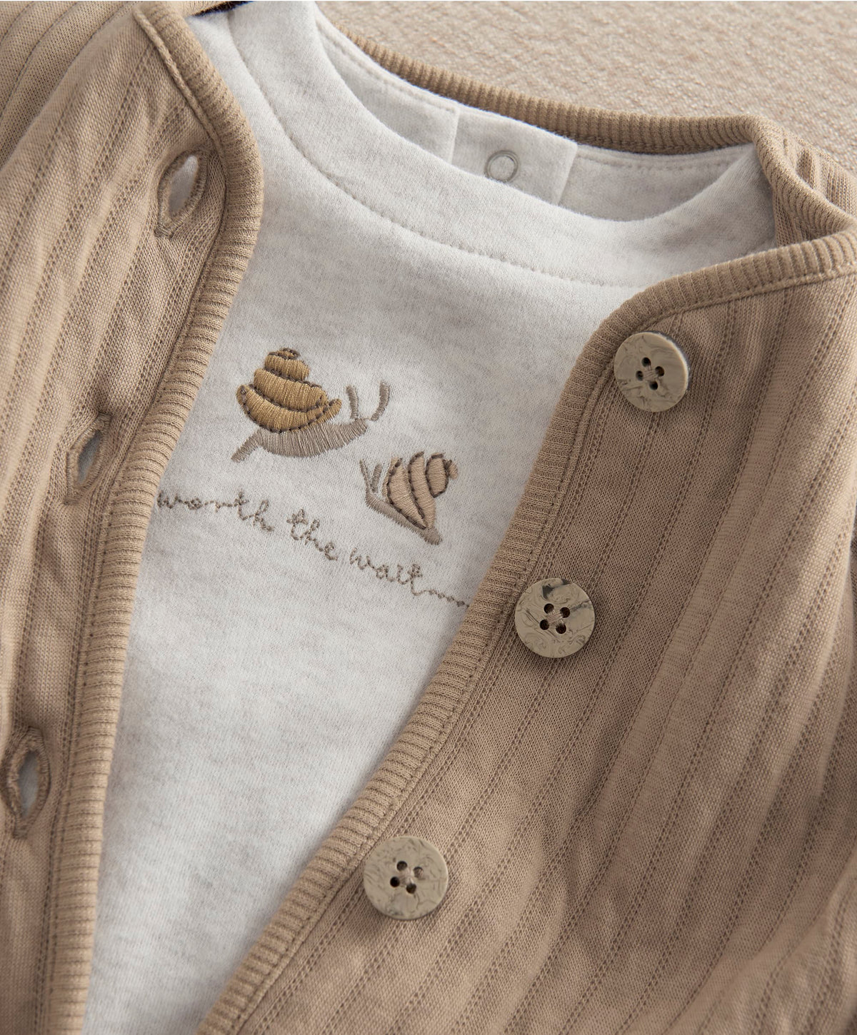 Snail Quilted Jacket & Joggers Set