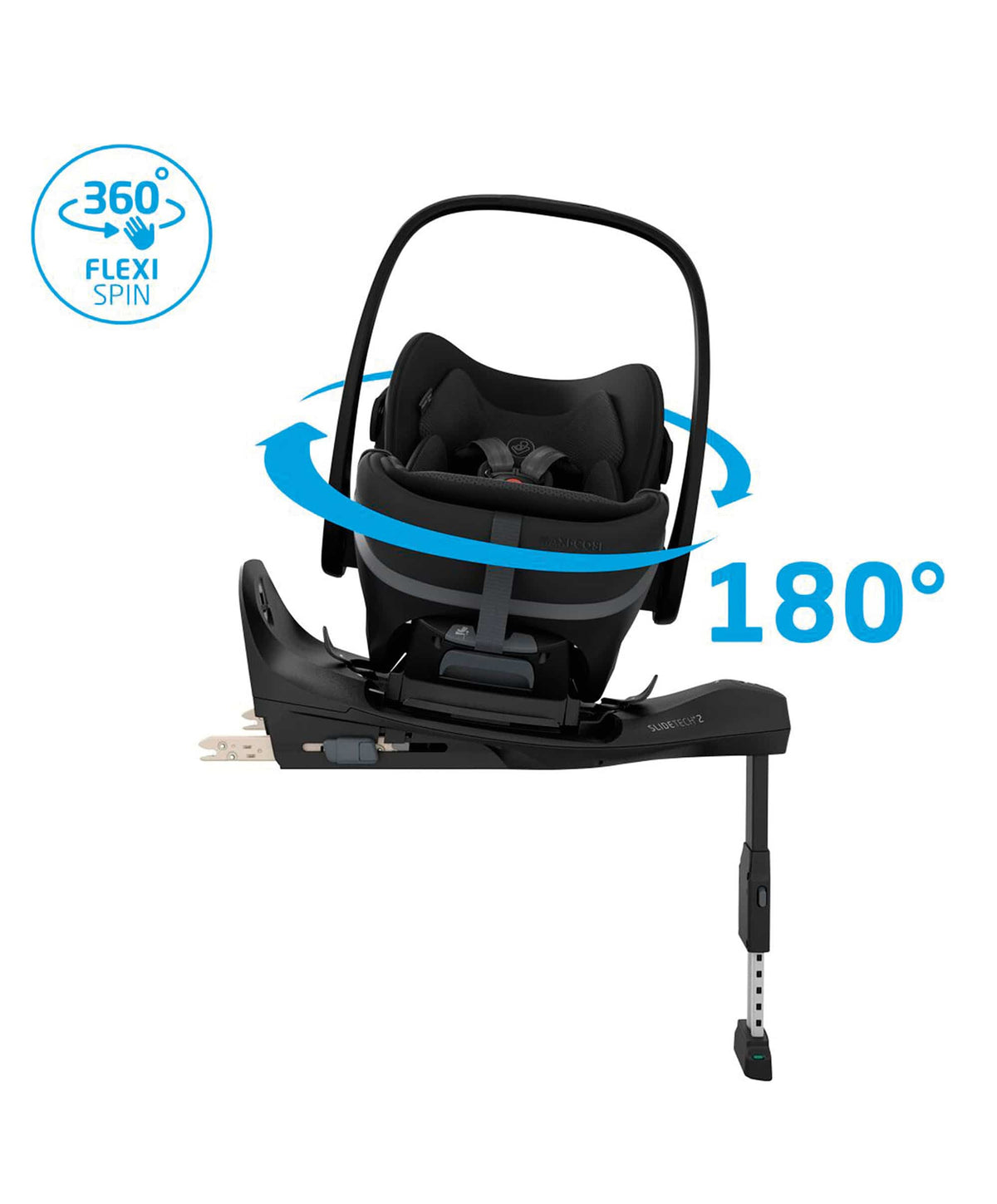 Flip XT³ Pushchair Bundle with Maxi-Cosi Pebble Slide Pro Car Seat & Base (8 Pieces) - Sage Grey