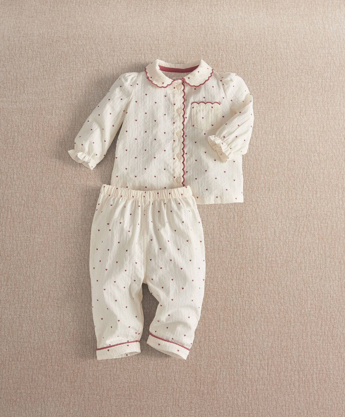 Heart Long Sleeve Pyjama Sets