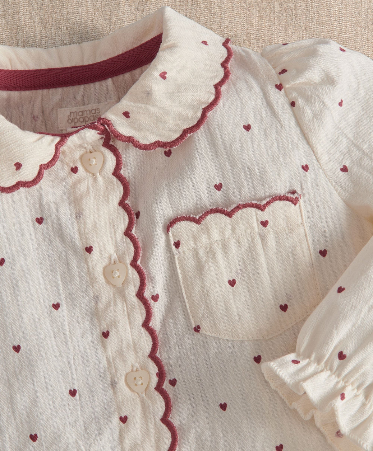 Heart Long Sleeve Pyjama Sets