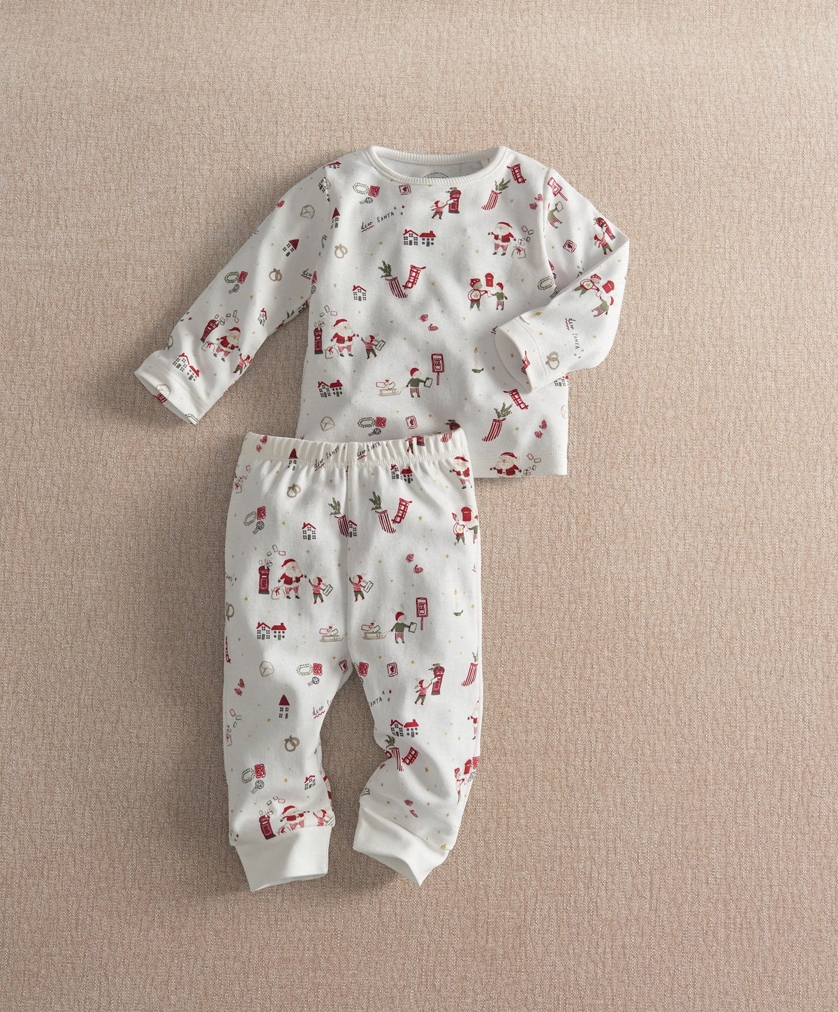 Santa Christmas Print Pyjamas