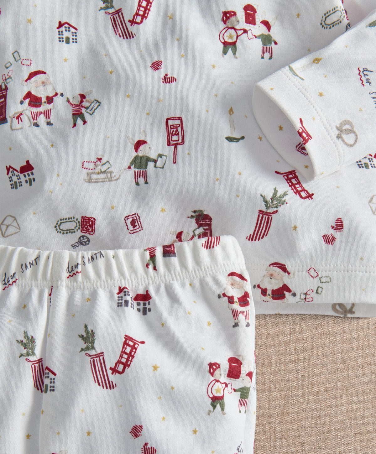 Santa Christmas Print Pyjamas