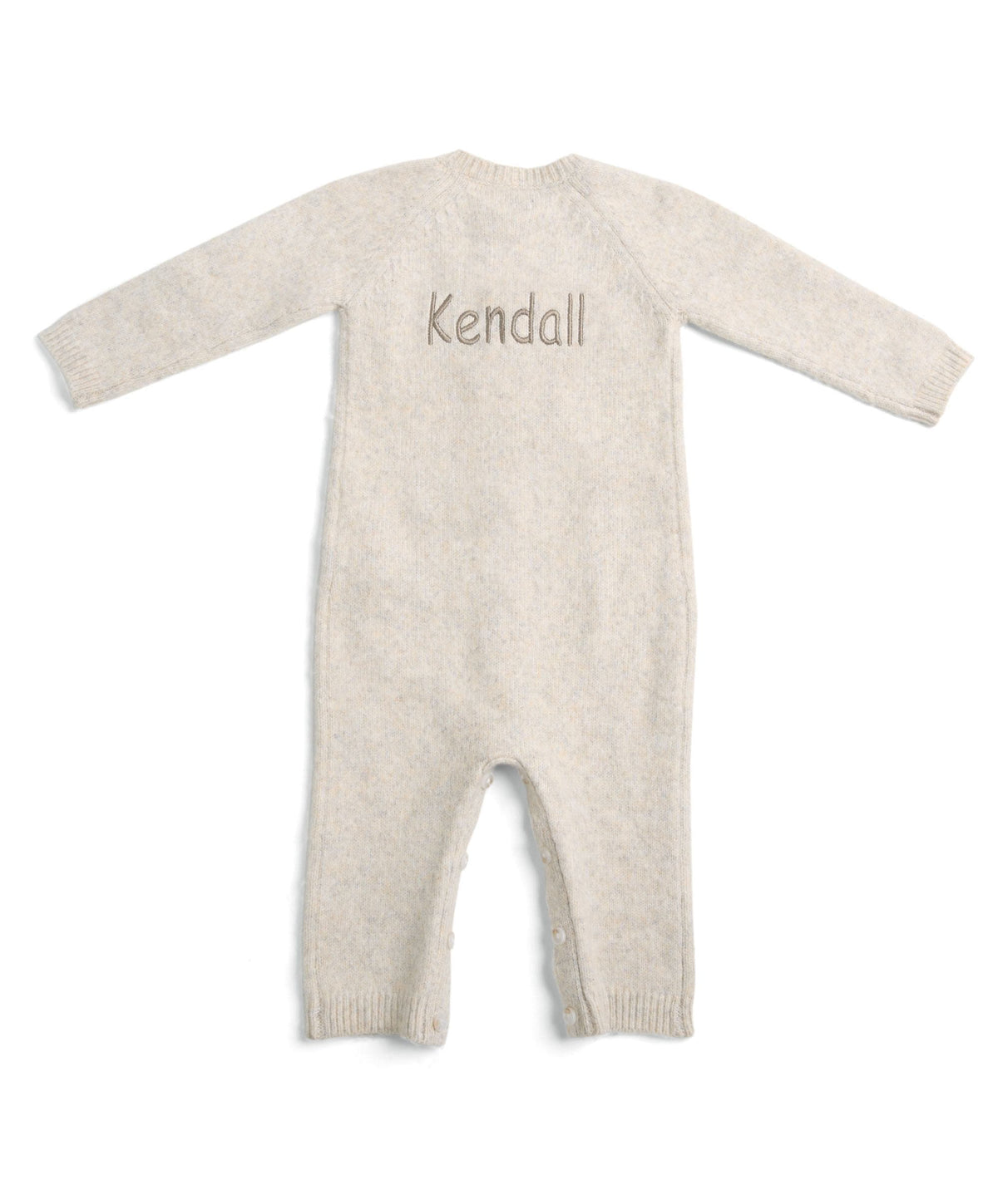 Duck Knitted Romper Oatmeal