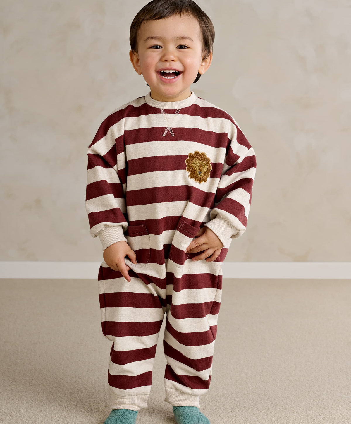 Lion Stripe Romper