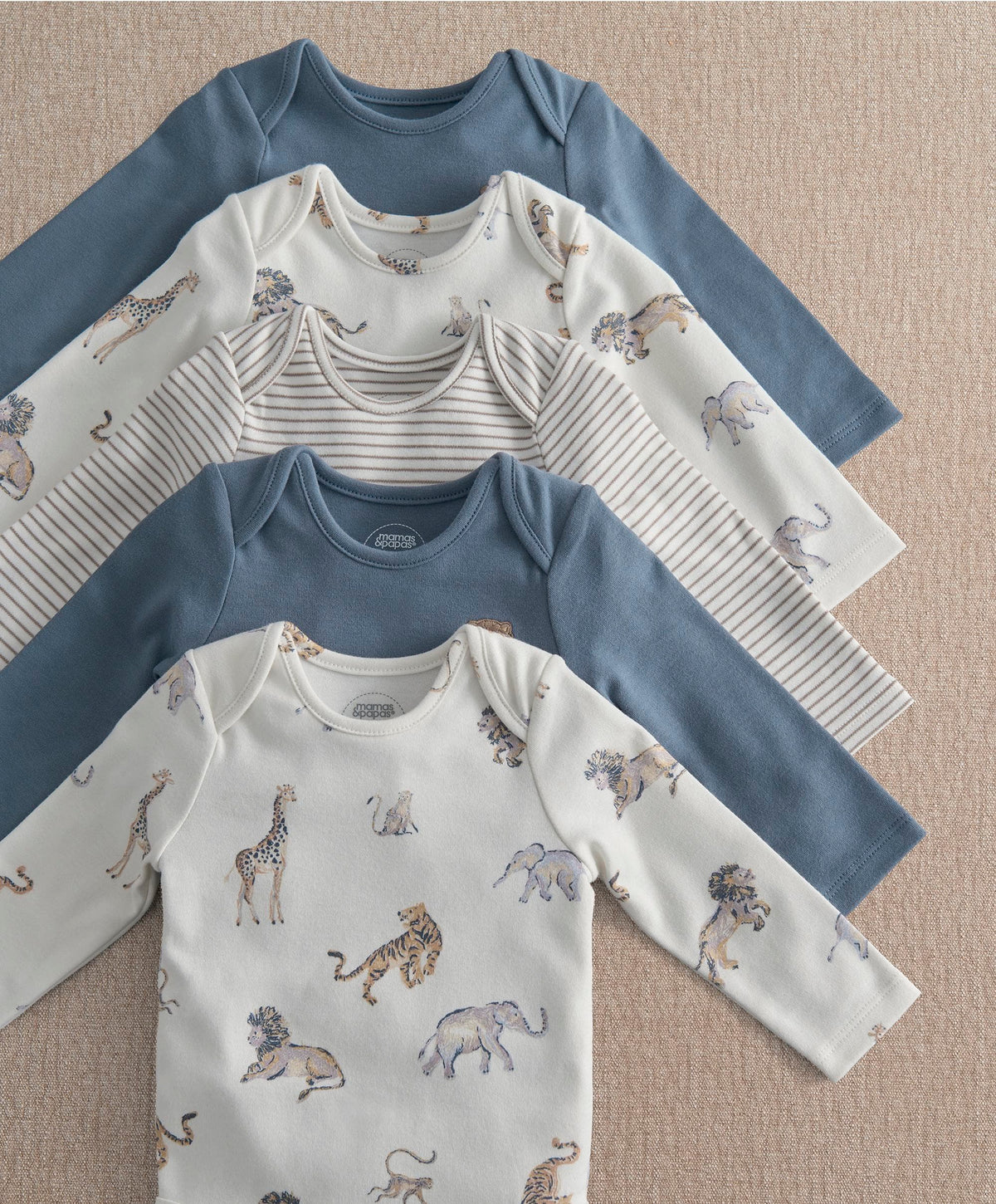 Safari Adventures Bodysuits (Pack of 5)